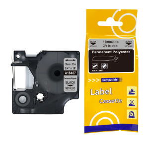 Compatible A18487 Metalik Kalıcı Polyester Etiketler 3/4